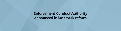 Enforcement conduct authority announced banner image